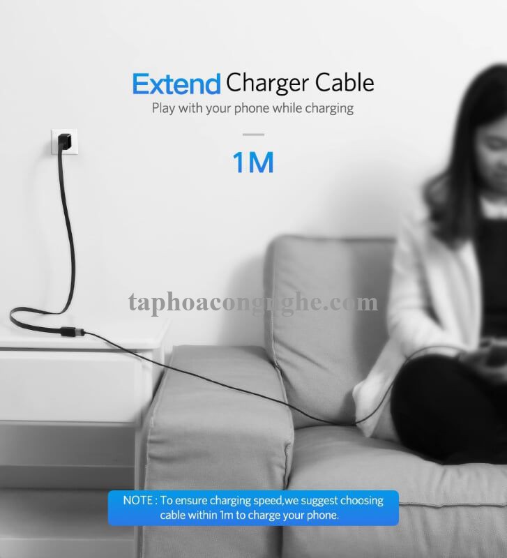 Ugreen 30128 0.5M màu Đen Cáp tín hiệu nối dài USB 3.0 dáng dẹt cao cấp US129 30030128